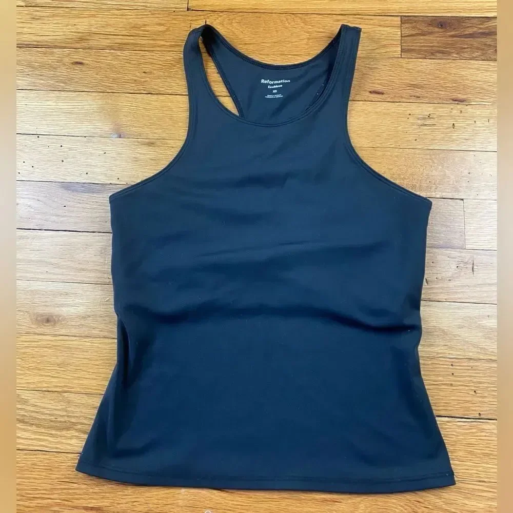 🪦 Reformation Eco Olivia Black Tank Size XS (3 for 30 bundle)